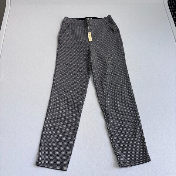 Max Studio Pants - Max Studio Pull On Ankle Dress Pants Women's M Black White Retro Mod Comfort NWT